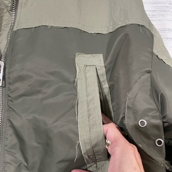 WATERPROOF PATCHWORK BOMBER‎ JACKET by Zara size xs - Picture 14 of 16